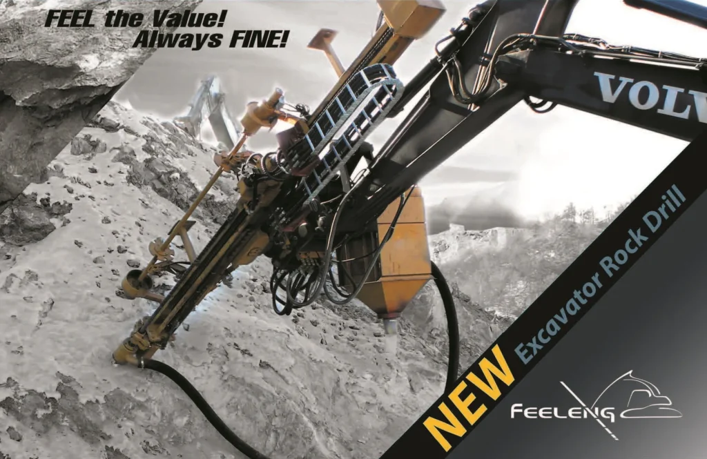 FINE hidrolik kırıcı ve FEELENG Exca Drill delici ataşmanları broşürü