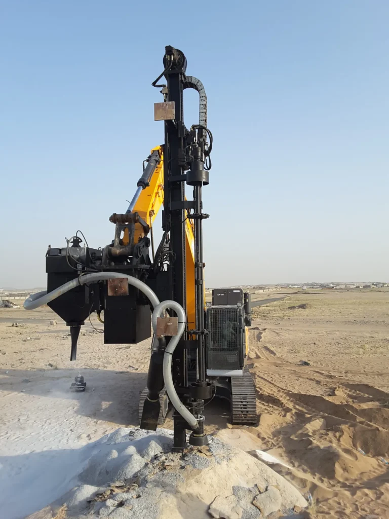 Exca Drill delici ile kaya delme çalışması