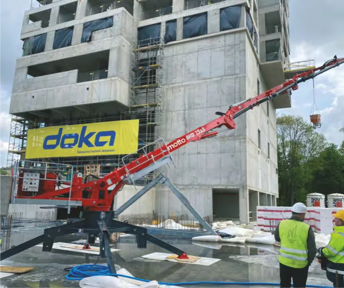 BOOM dağıtıcı bom şantiye fotoğrafı